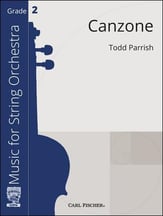 Canzone Orchestra sheet music cover